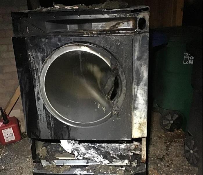 Damaged Dryer due to Fire 