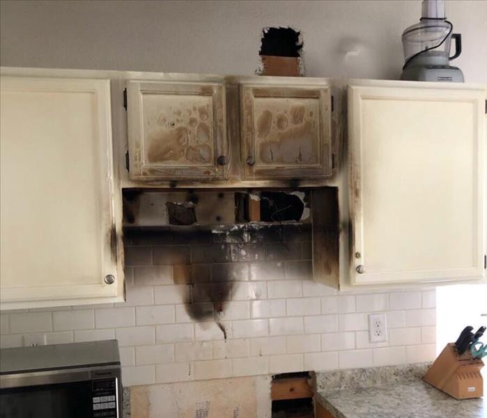 Fire/Soot damaged cabinets from stove fire 